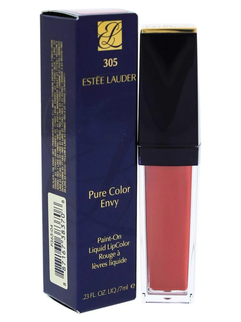 Estée Lauder Pure Color Envy Liquid Vinyl Lipcolor in  305 Patently Peach.